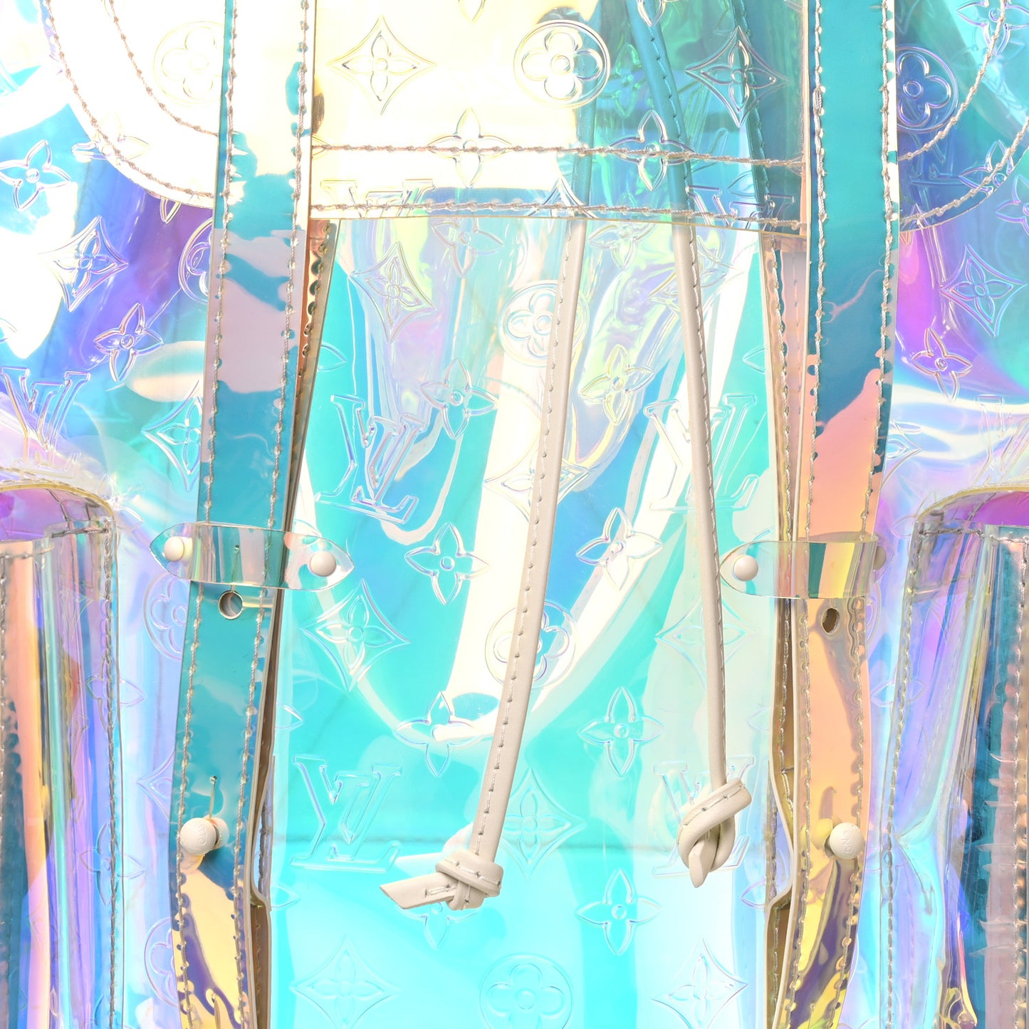 PVC Monogram Christopher Backpack GM Iridescent Prism