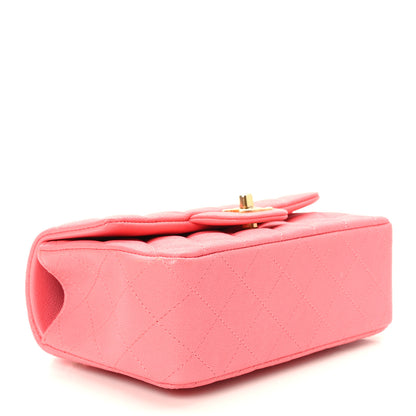 Chanel Caviar Quilted Mini Top Handle Rectangular Flap Pink 4 of 9