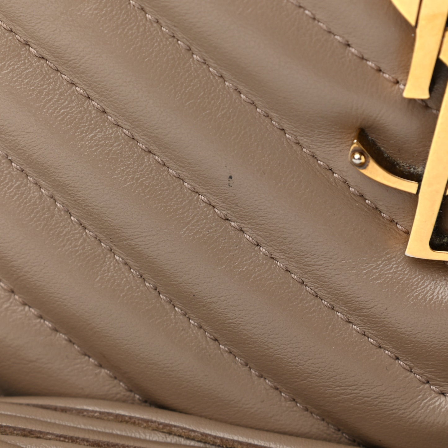 Calfskin Matelasse Monogram Lou Camera Bag Dusty Grey