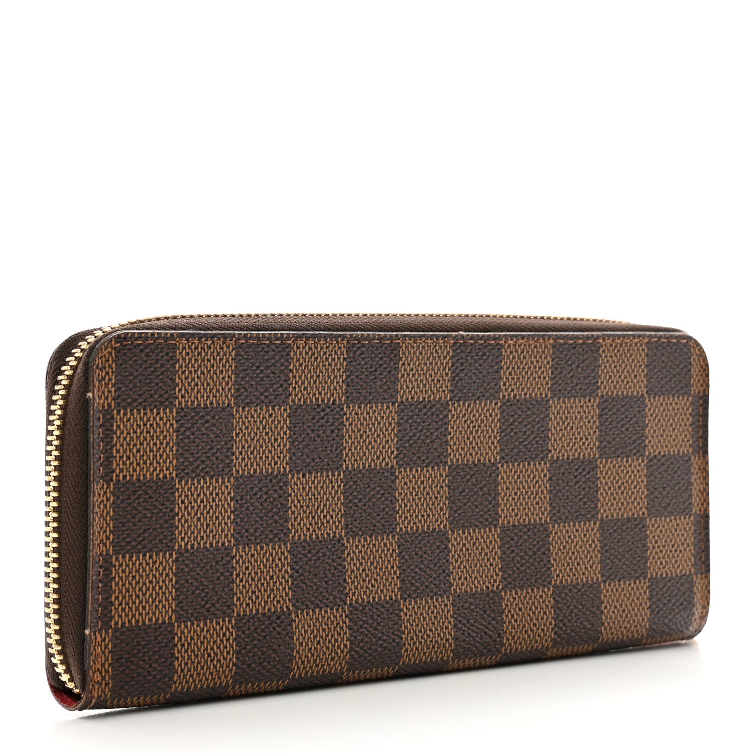 Louis Vuitton Damier Ebene Clemence Wallet Cherry 3 of 9