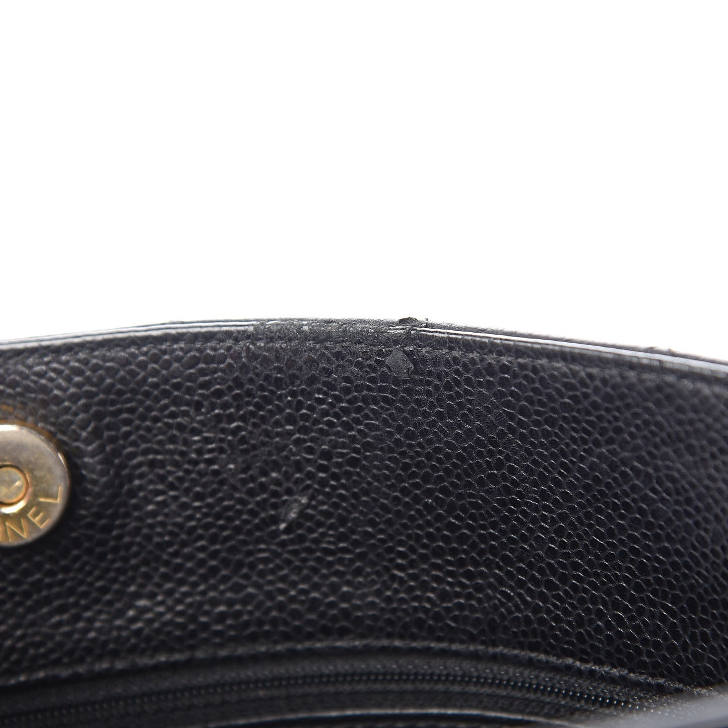 Caviar Quilted Shoulder Bag Black