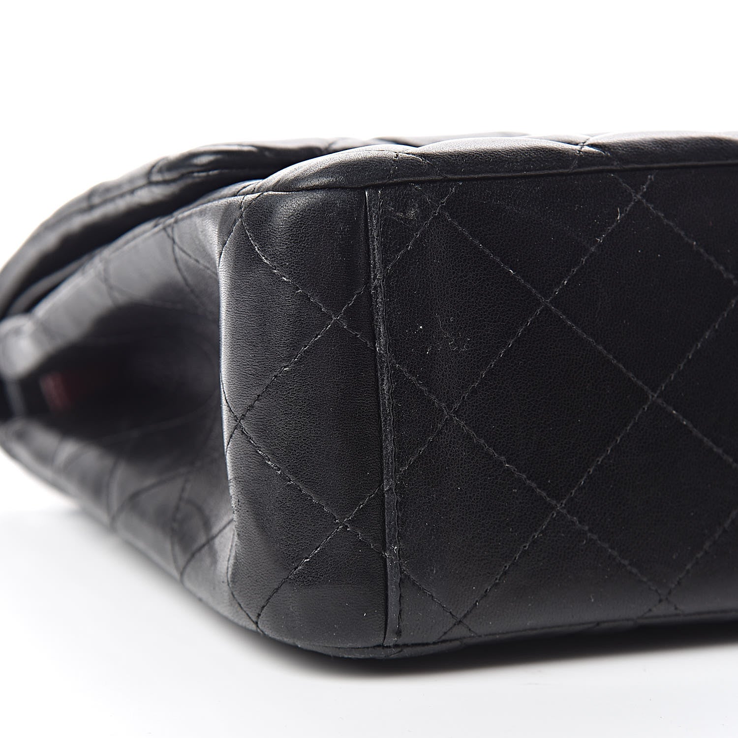 Chanel Lambskin Quilted Maxi Double Flap Black 9 of 14