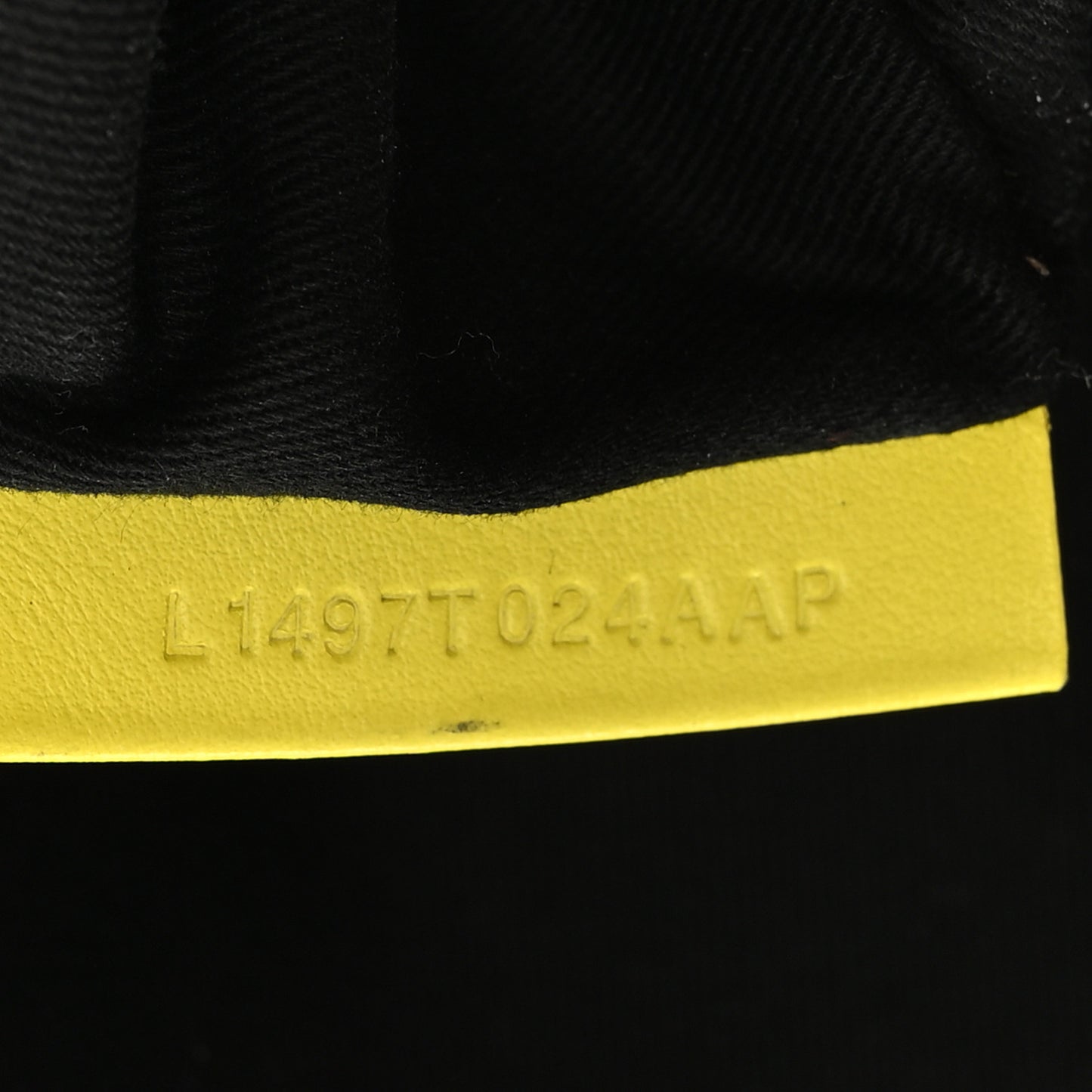 Canvas Calfskin Mini Logo Tote White Yellow