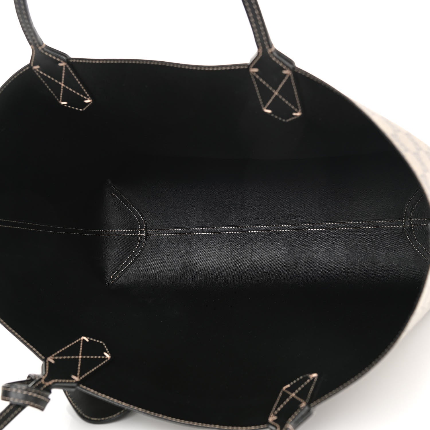 Gucci Calfskin GG Supreme Monogram Medium Reversible Tote Black 8 of 16
