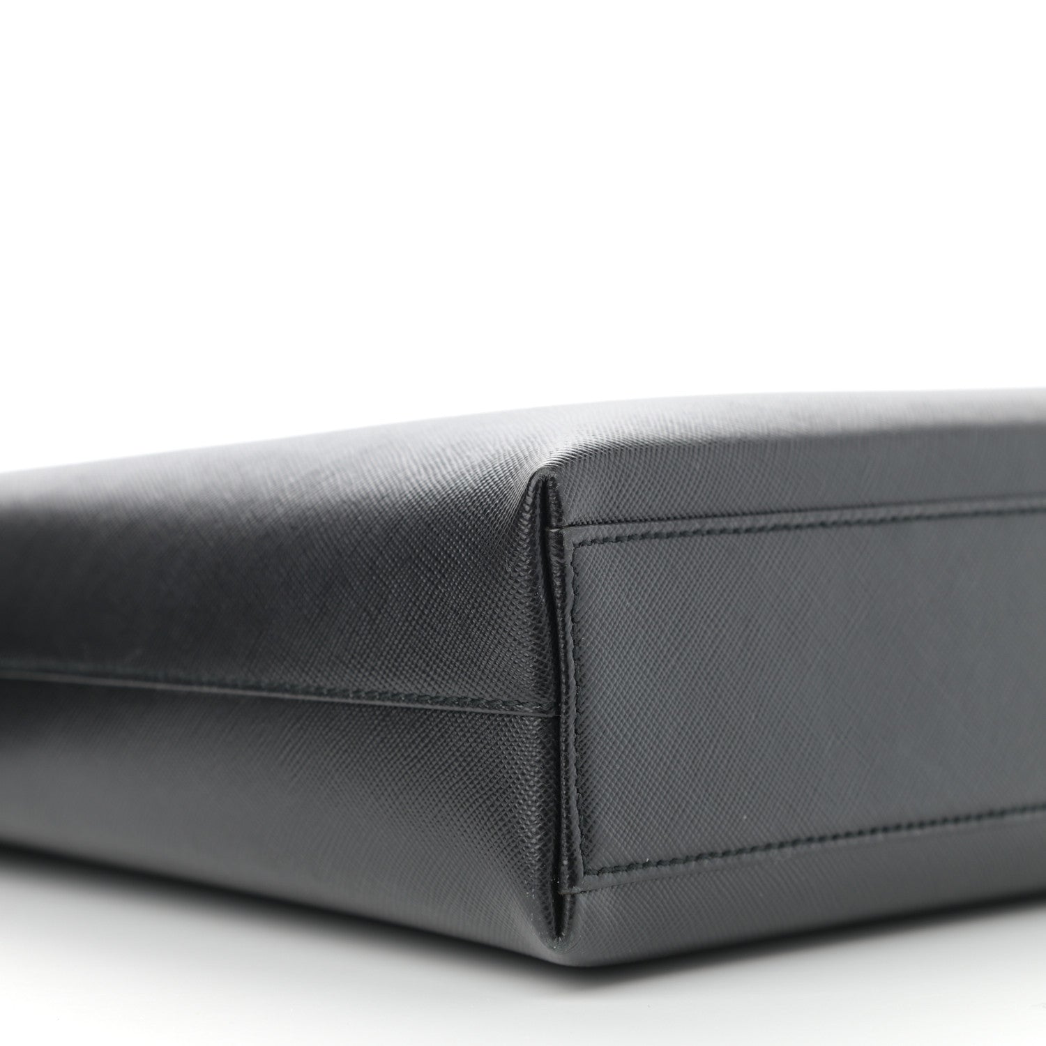 Salvatore Ferragamo Hammered Calfskin Gancini Hobo Black 8 of 9