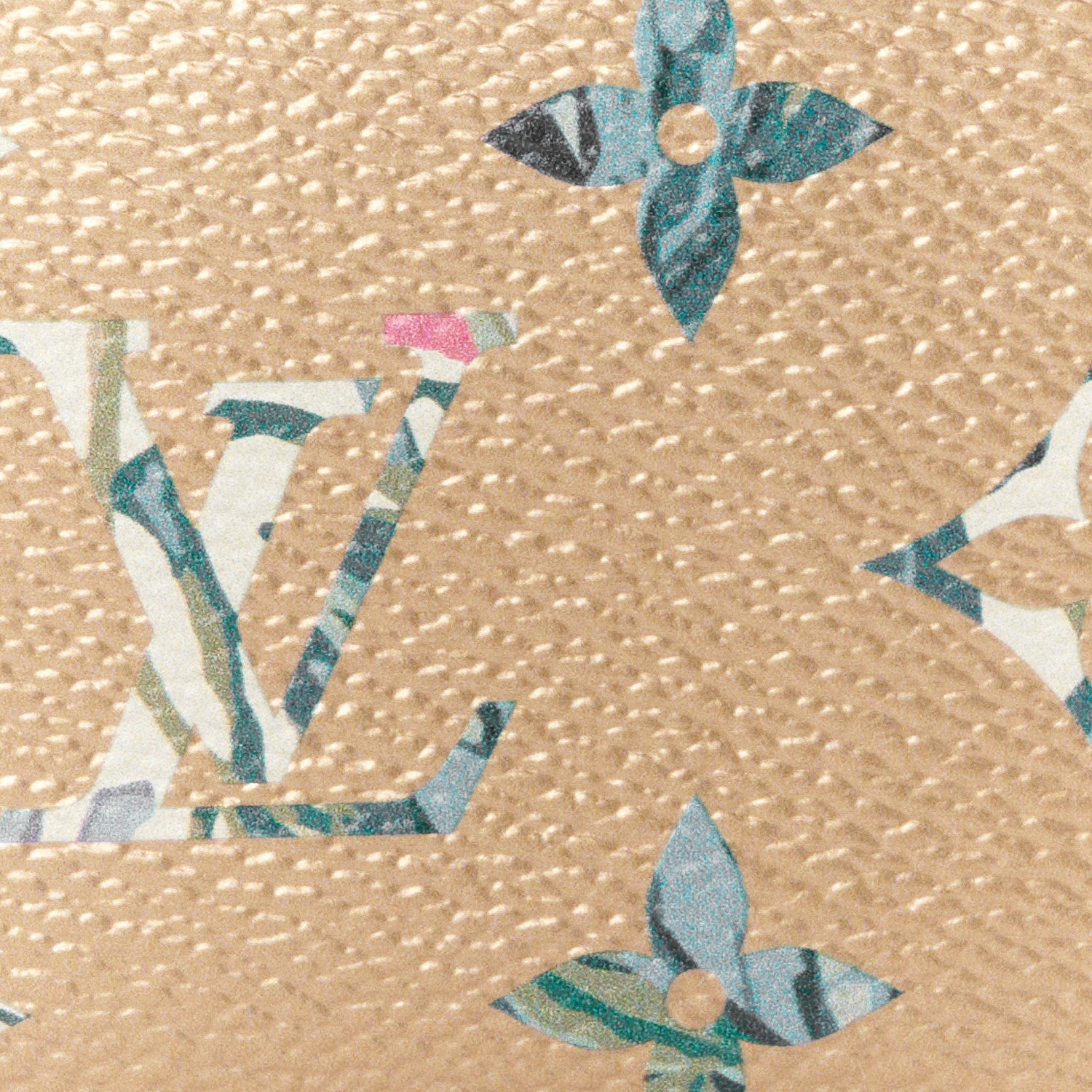 Louis Vuitton Metallic Monogram LV Garden Key Pouch Gold 7 of 7