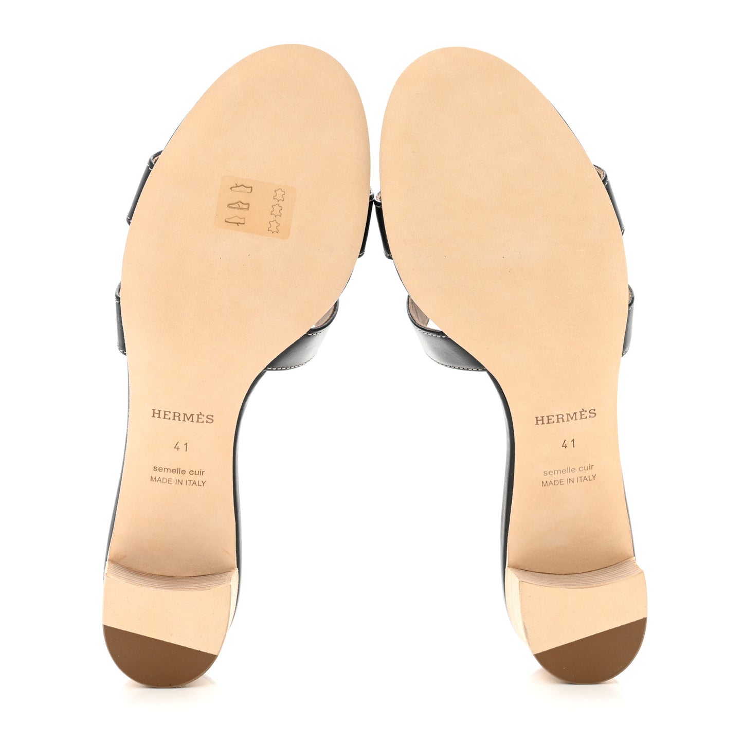 Calfskin Oasis Sandals 41 Black