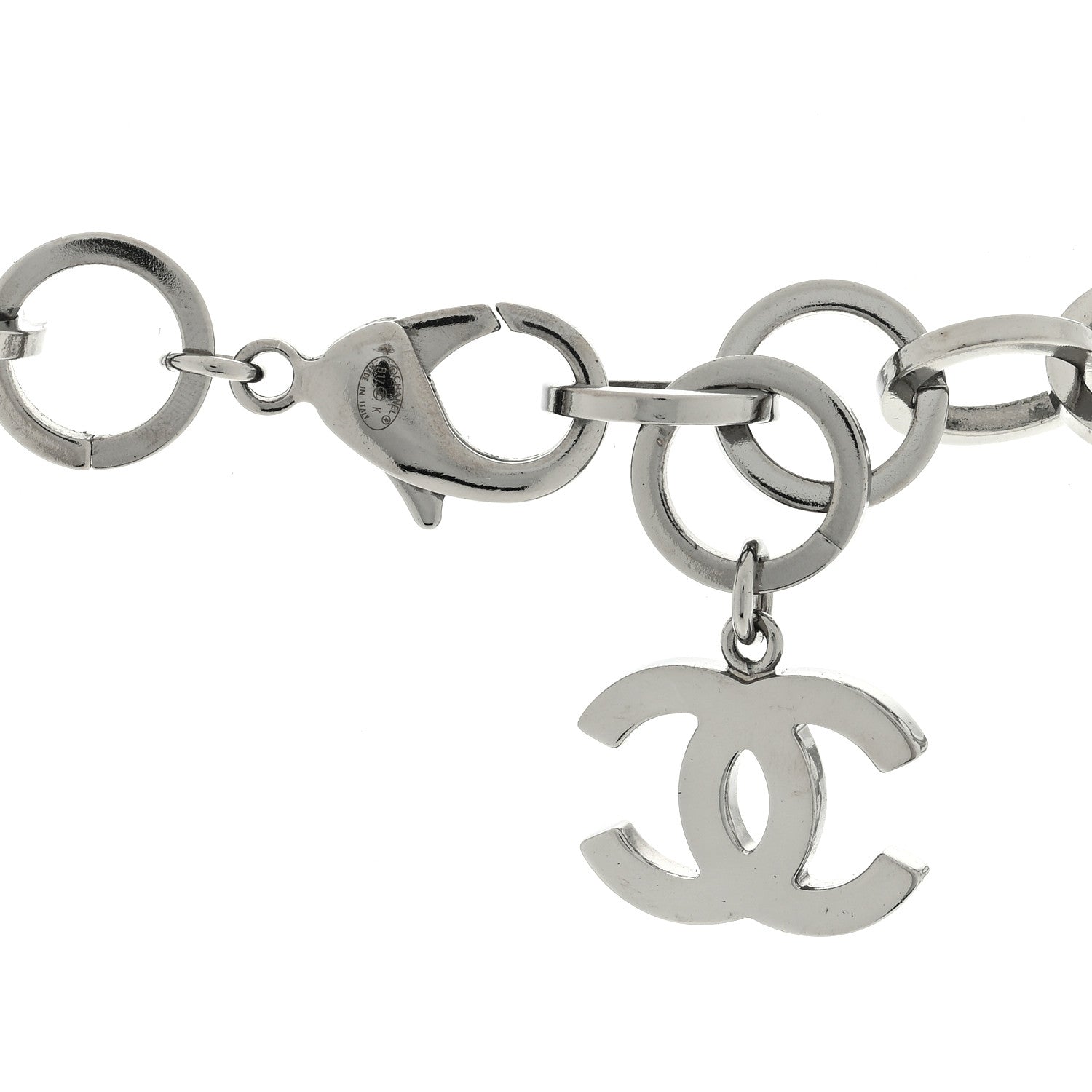 Chanel Ruthenium Crystal CC Star Moon Star Necklace 4 of 4