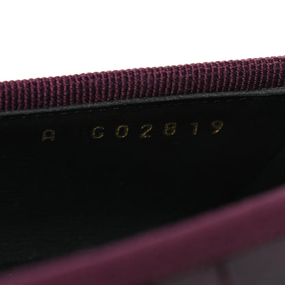 Chanel Patent Calfskin Crocodile Embossed Ballerina Flats  38 Dark Burgundy Black 10 of 11