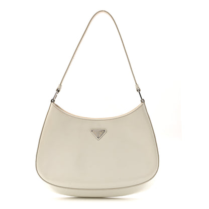 Prada Spazzolato Cleo Shoulder Bag White 1 of 10