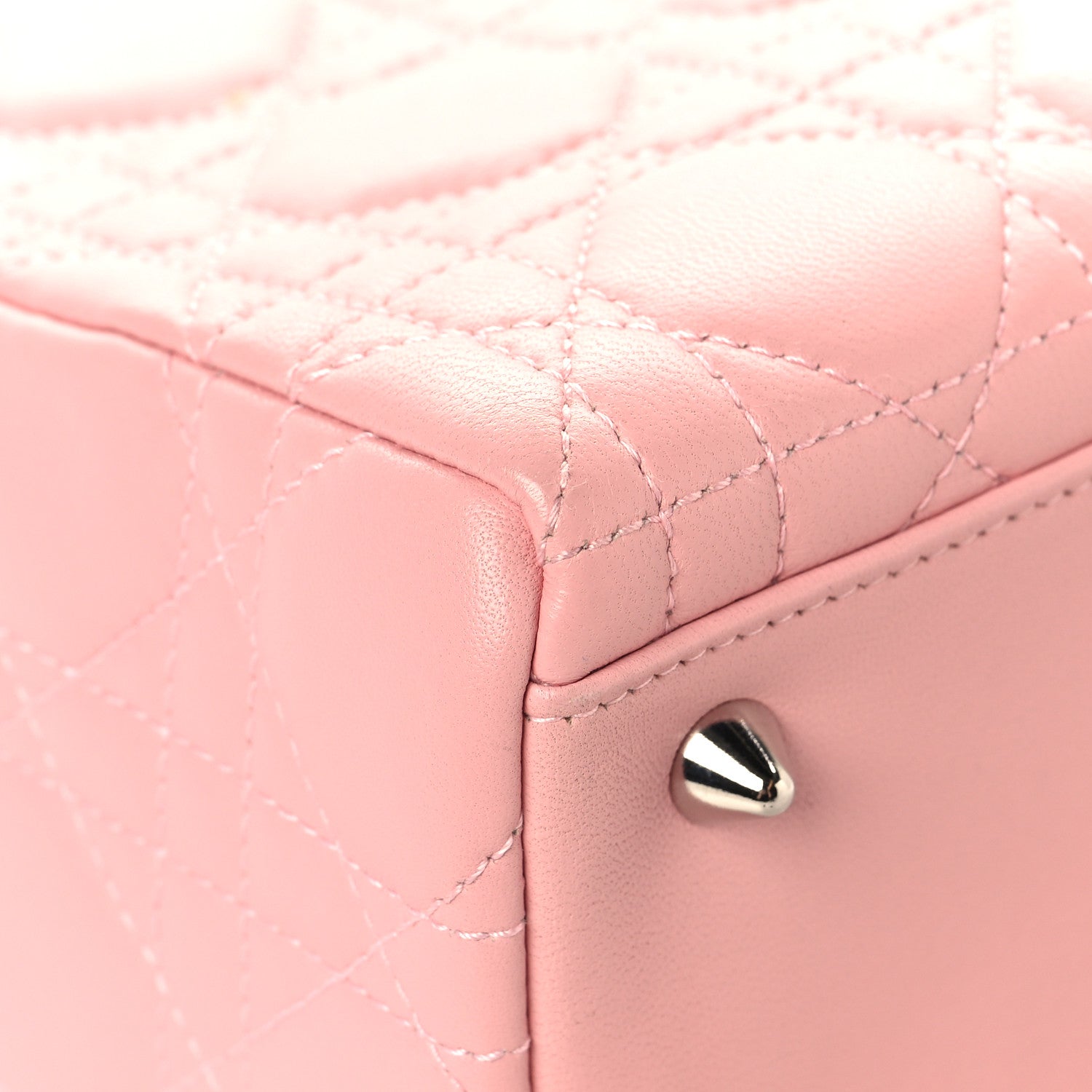 Christian Dior Lambskin Cannage Medium Lady Dior Light Pink 11 of 16