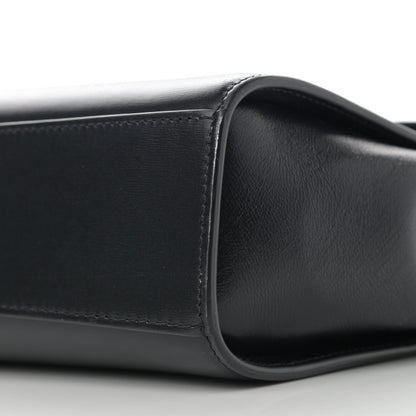 Bottega Veneta Box Calfskin Nappa Clip Bag Black 9 of 9