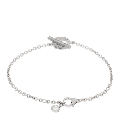 Hermes 18K White Gold Diamond Finesse Bracelet SH 2 of 4