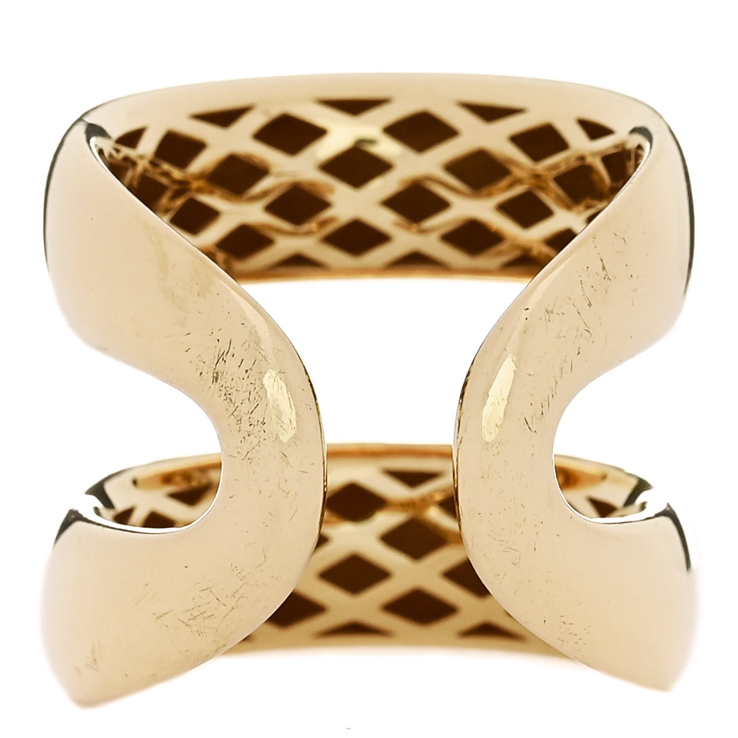 Roberto Coin 18K Yellow Gold Double Band Ring 54 6.75 3 of 5