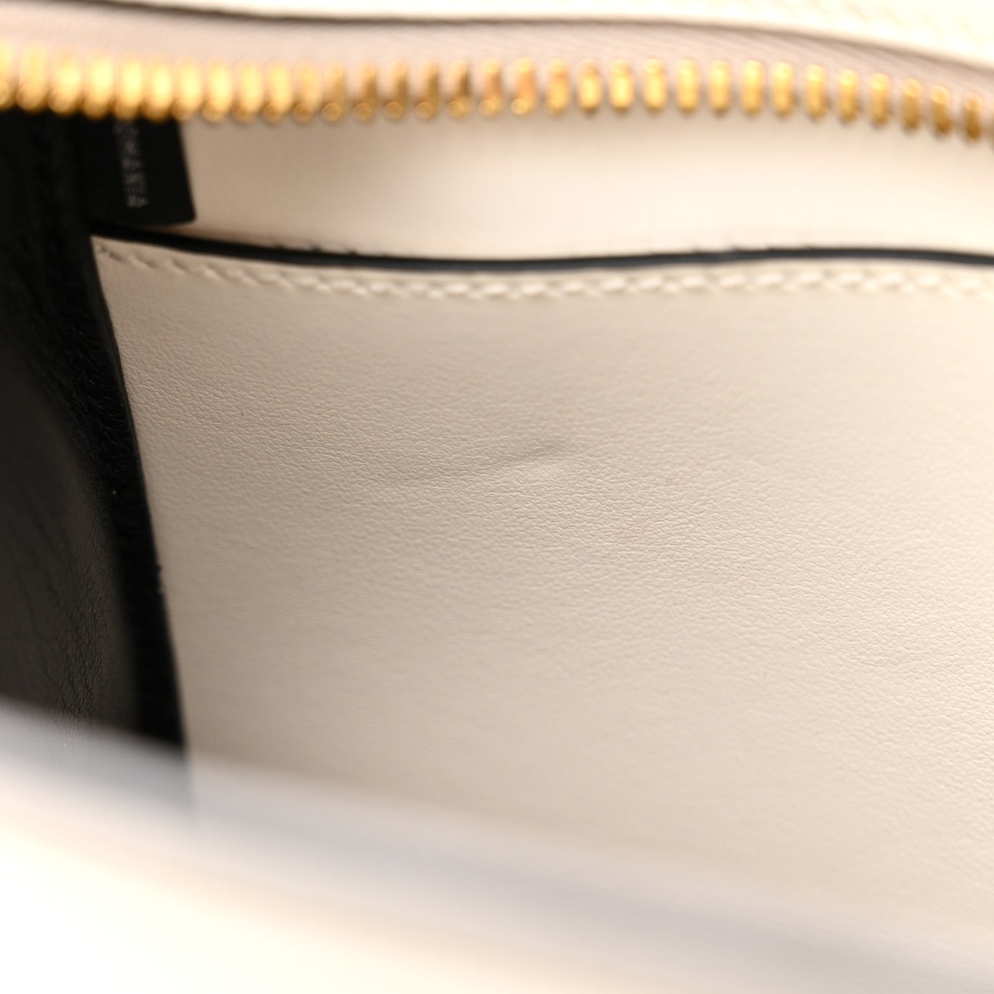 Saffiano City Calfskin Esplanade Crossbody Bag White