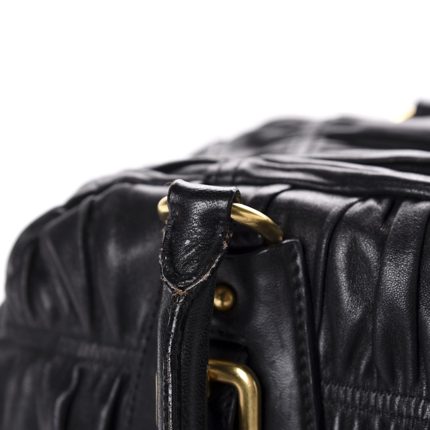 Nappa Gaufre Tote Black