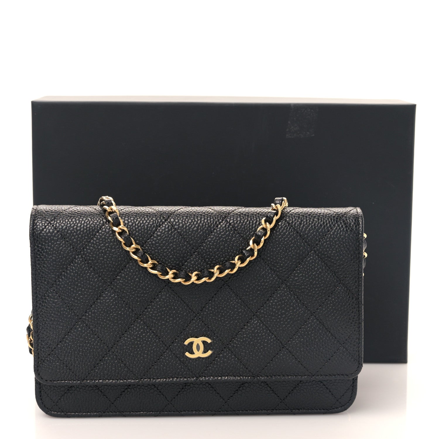 Chanel Caviar Quilted Wallet on Chain WOC Black 11 of 11