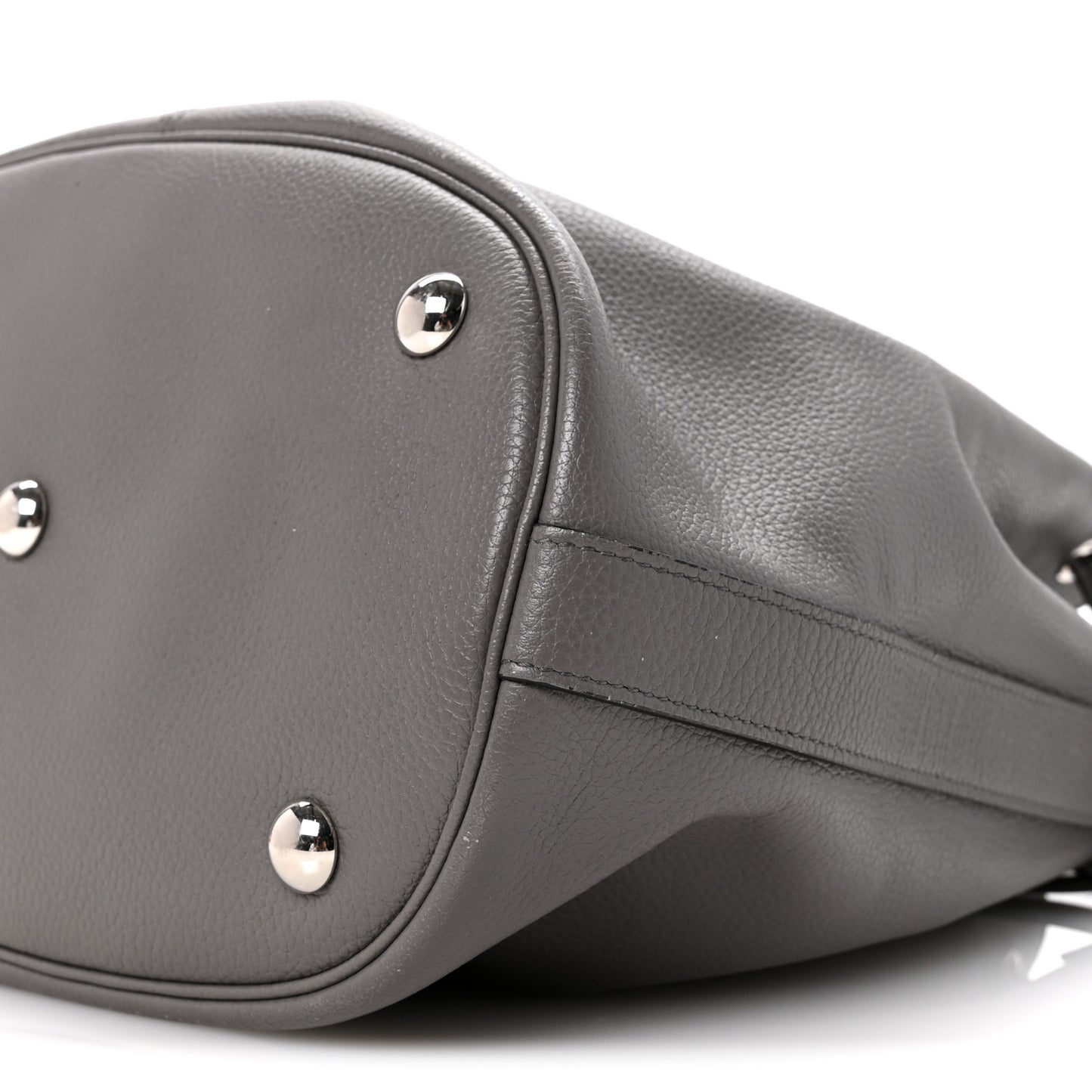 Calfskin Bucket Bag Grey
