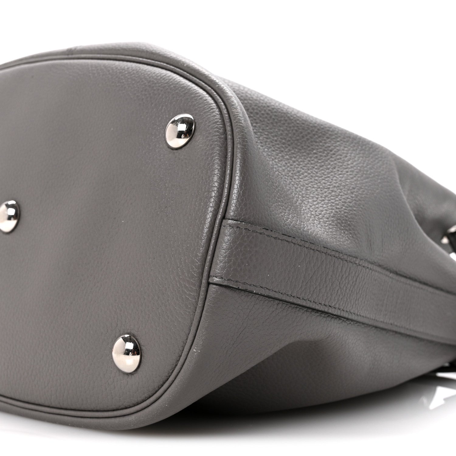 Alexander McQueen Calfskin Bucket Bag Grey 10 of 14