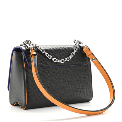 Louis Vuitton Epi Twist Shoulder Bag MM Black Orange 3 of 8