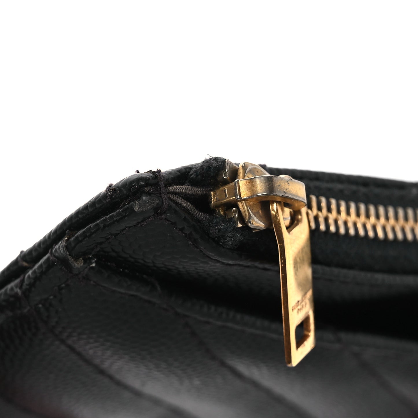 Grain De Poudre Chevron Monogram Bill Pouch Black