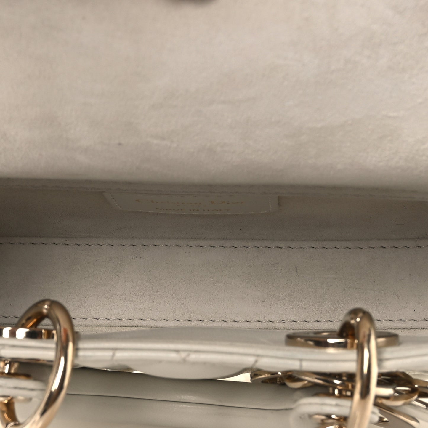 Lambskin Cannage Micro Lady D-Joy Latte