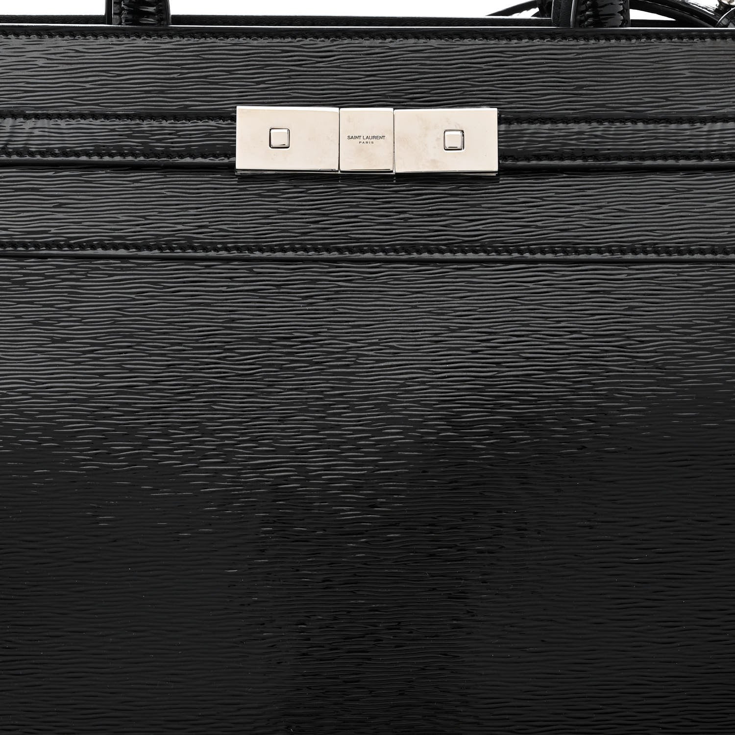 Saint Laurent Patent Small Manhattan Shopper Tote Black 8 of 10