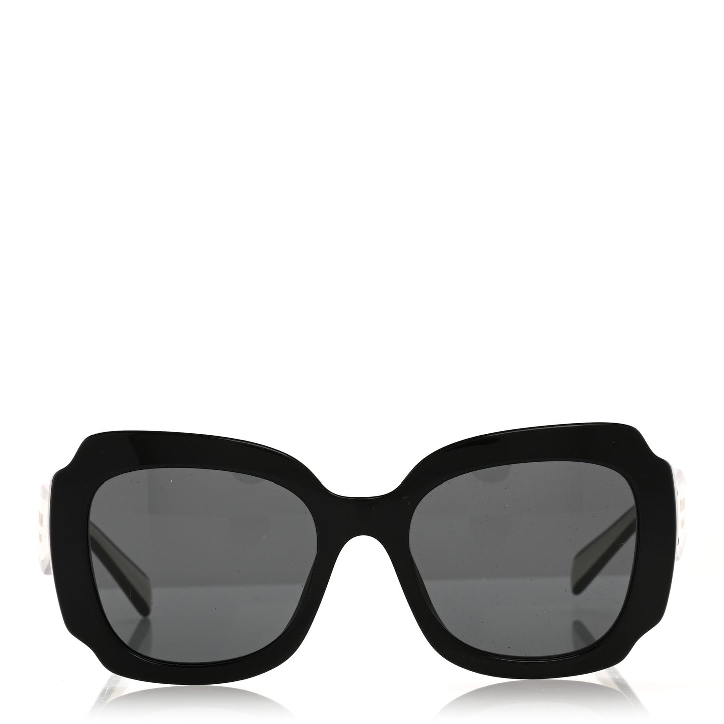 Acetate Square Sunglasses SPR 16Y White Dark Grey