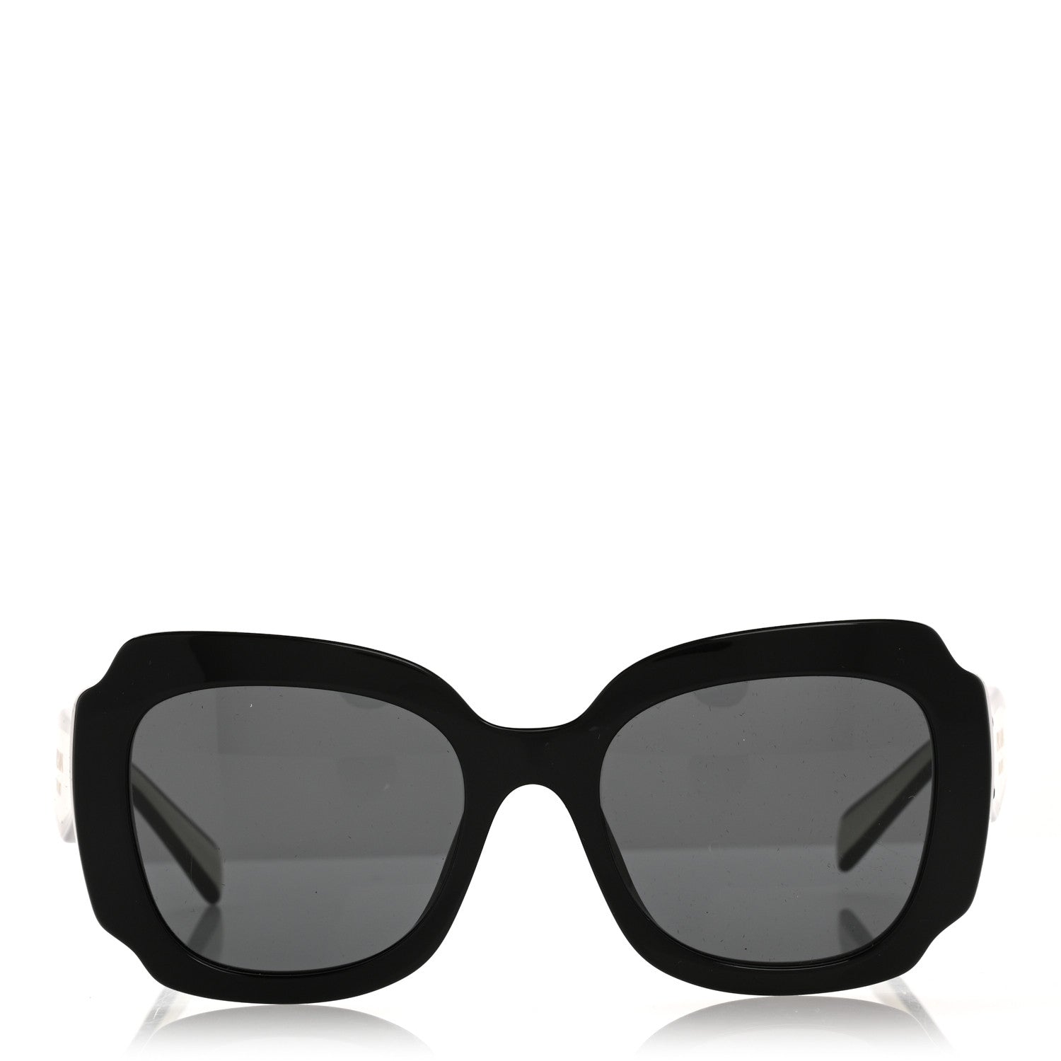 Prada Acetate Square Sunglasses SPR 16Y White Dark Grey 2 of 10