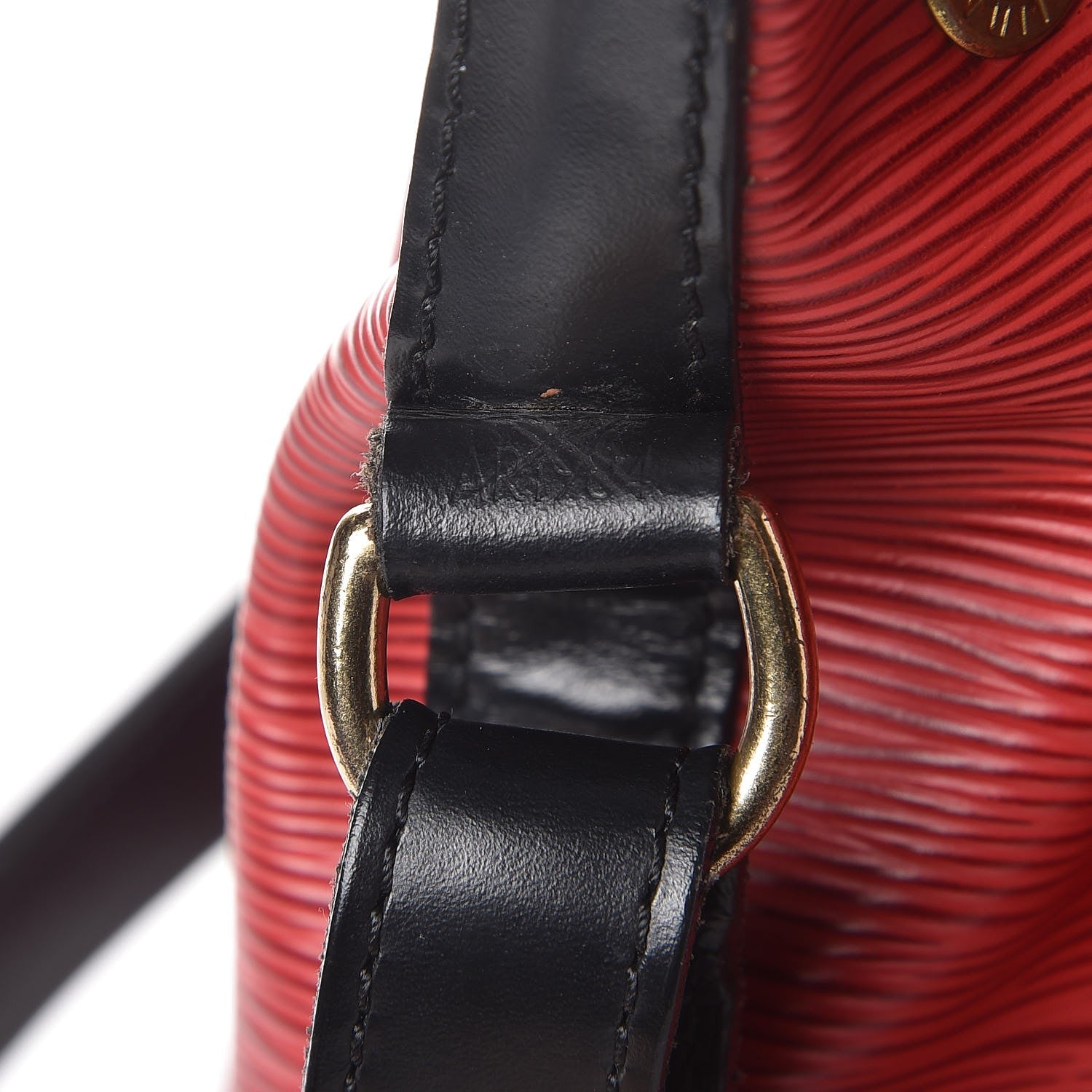 Louis Vuitton Epi Petit Bi-Color Noe Castillan Red Black 7 of 15