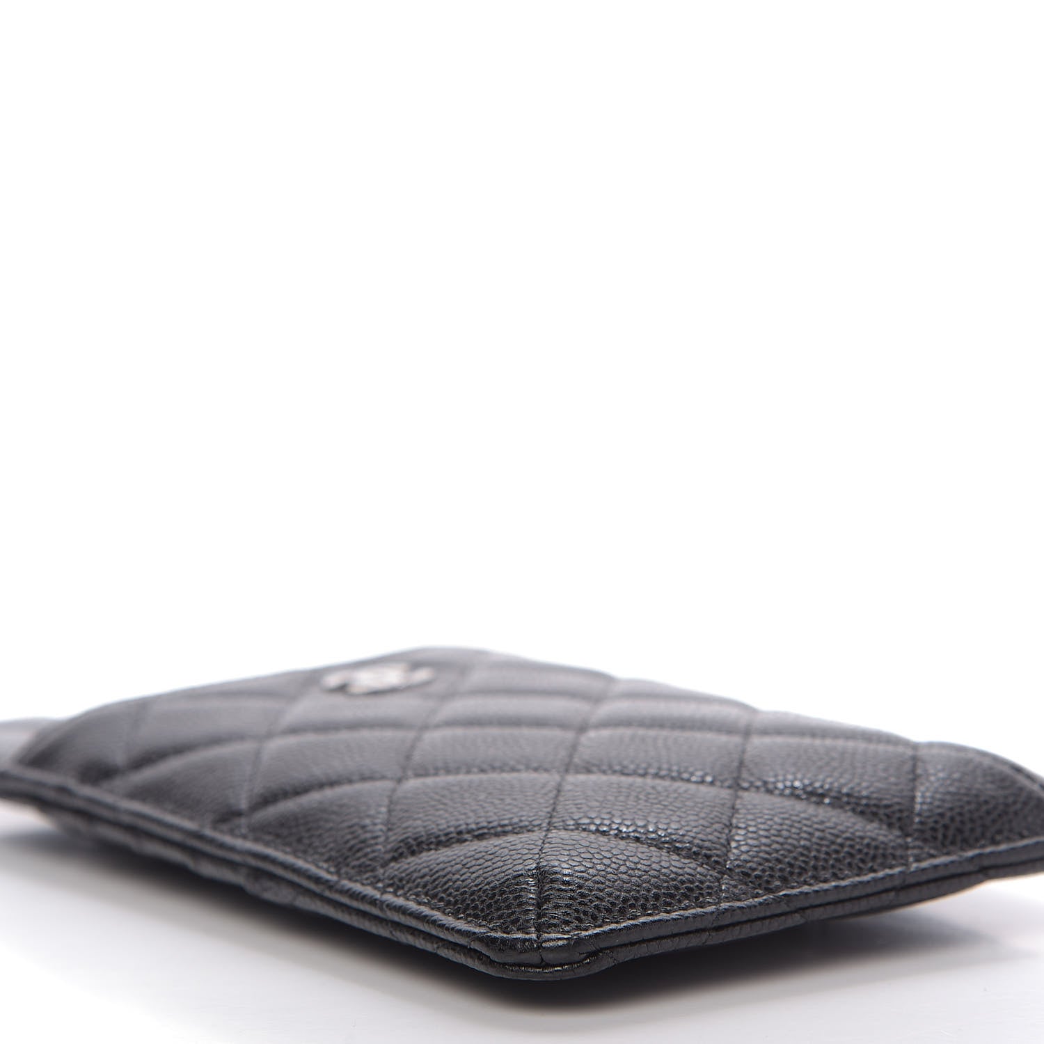 Chanel Caviar Quilted Classic Flat Wallet Pouch Black 15 of 19