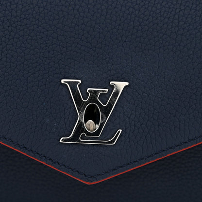 Louis Vuitton Soft Calfskin My Lockme Chain Pochette Marine Rouge 12 of 14
