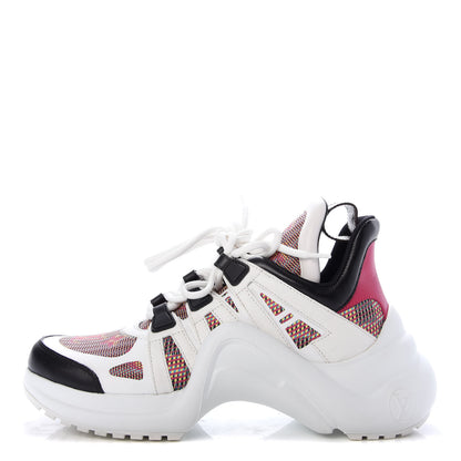 Louis Vuitton Calfskin Nylon LV Pop Archlight Sneaker 37 Rose 1 of 9
