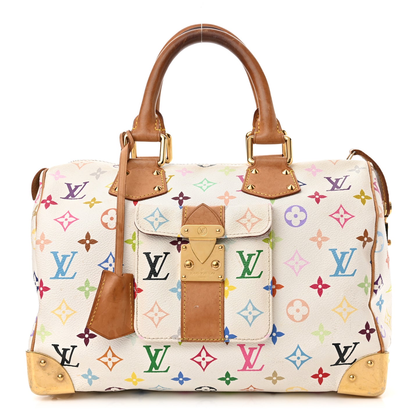 Monogram Multicolor Speedy 30 White