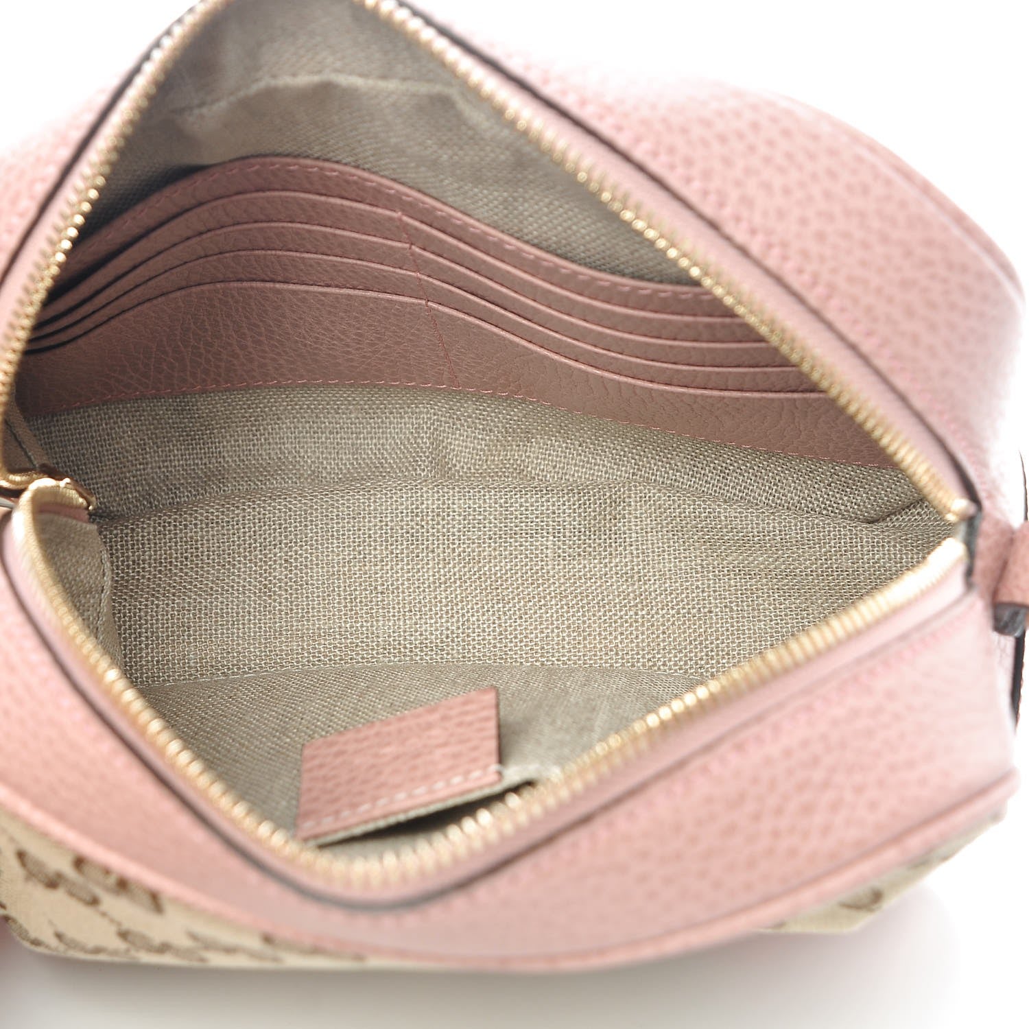 Gucci Monogram Mini Bree Messenger Bag Beige Soft Pink 5 of 8