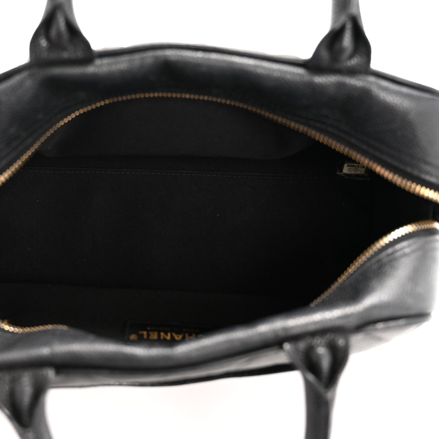 Caviar Quilted Small Bowler Black