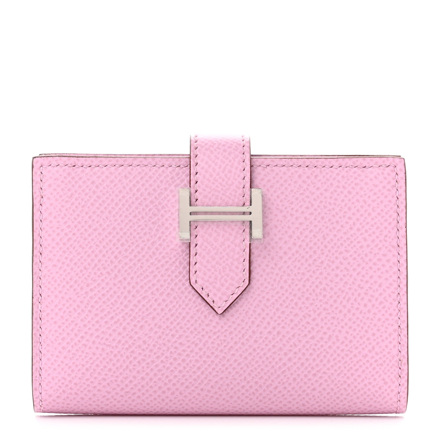 Hermes Bearn Card Holder Wallet Mauve Sylvester 1 of 8