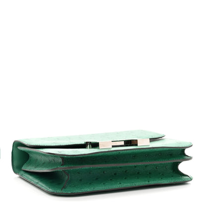Hermes Ostrich Constance 18 Vert Vertigo 4 of 12