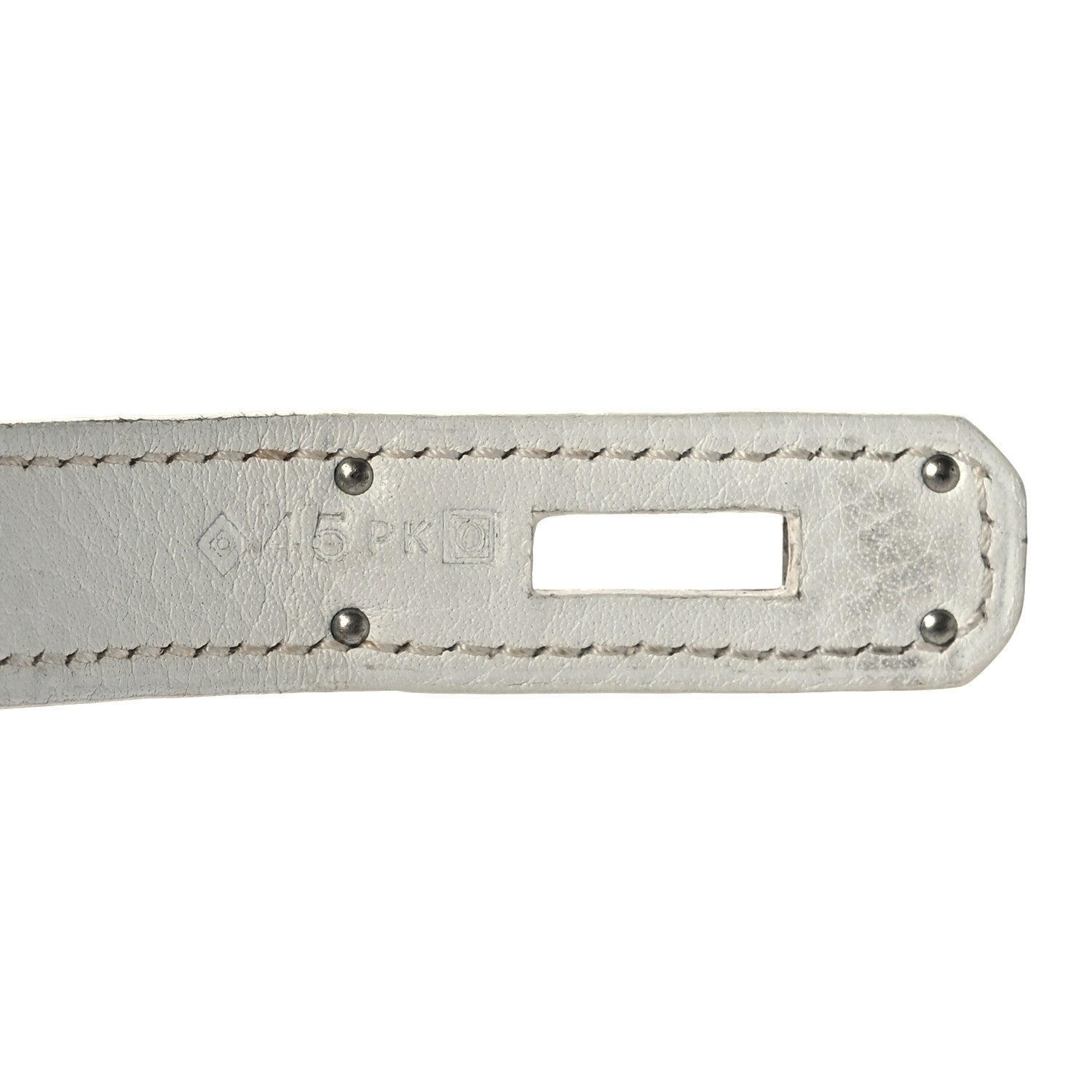 Hermes Taurillon Clemence Lizard Club Birkin 35 Blanc Gris Perle Sanguine 7 of 18
