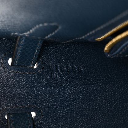 Hermes Epsom Kelly Sellier 25 Bleu Nuit 7 of 12