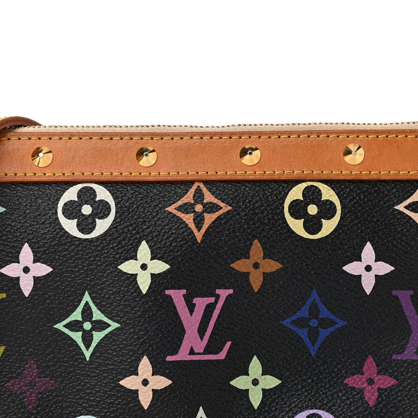 Monogram Multicolor Pochette Accessories Black Long Strap