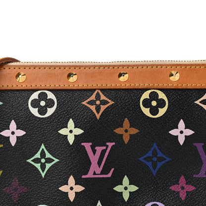 Louis Vuitton Monogram Multicolor Pochette Accessories Black Long Strap 8 of 14