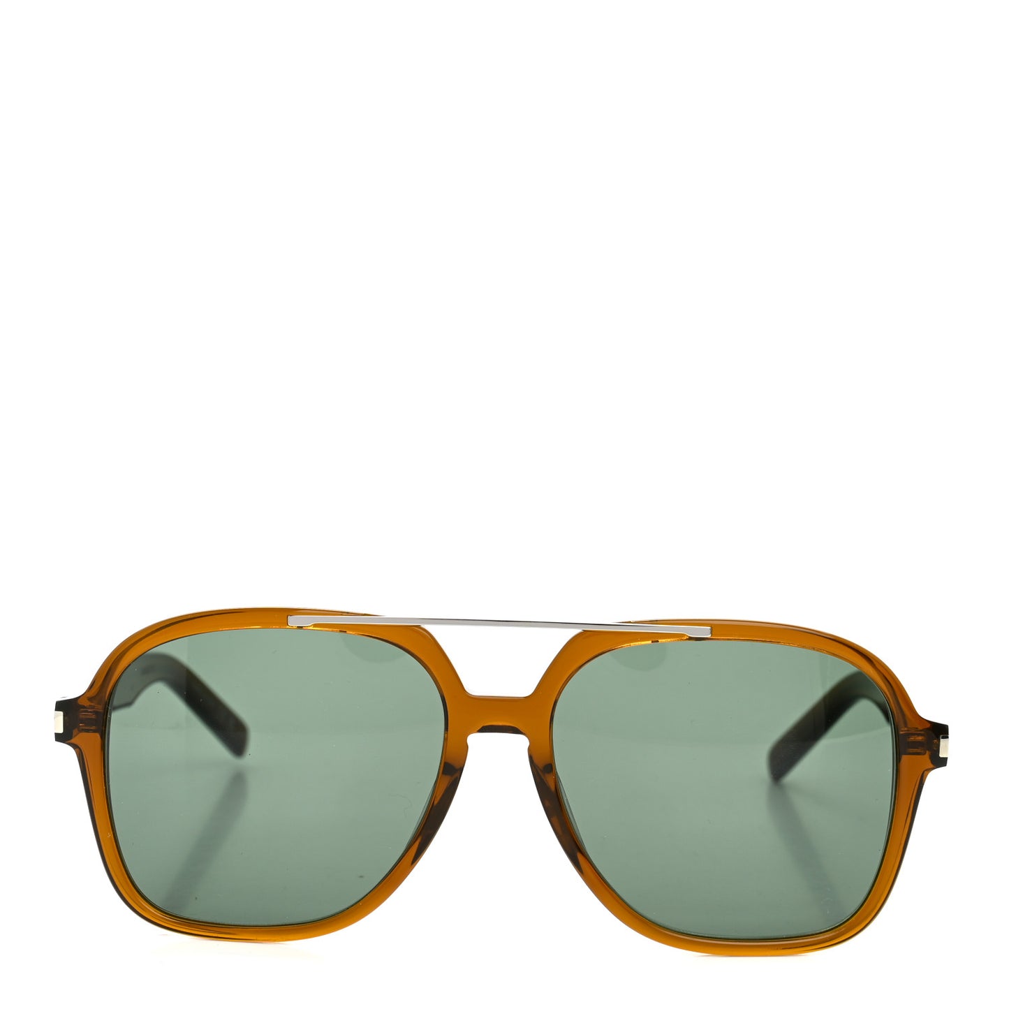 Acetate Geometric Aviator Sunglasses SL 545 Brown Green