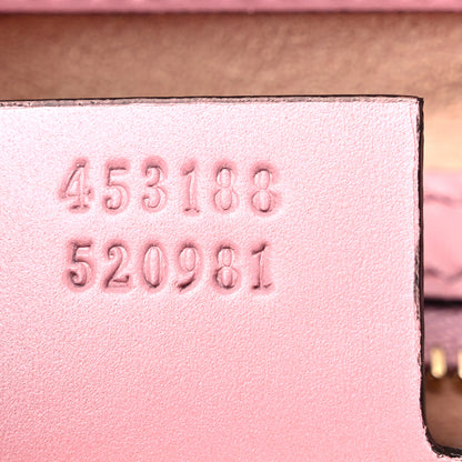 Gucci Guccissima Signature Small Padlock Top Handle Bag Rose Baby Candy 6 of 9