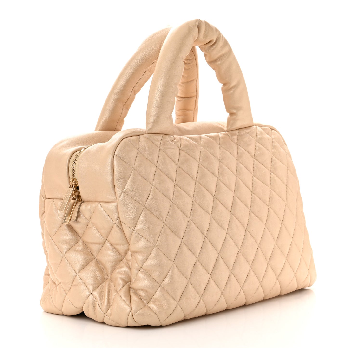 Lambskin COCO Cocoon Bowler Light Gold