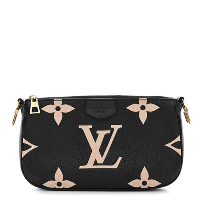 Louis Vuitton Empreinte Monogram Giant Multi Pochette Accessories Mini Pochette Black Beige 1 of 11
