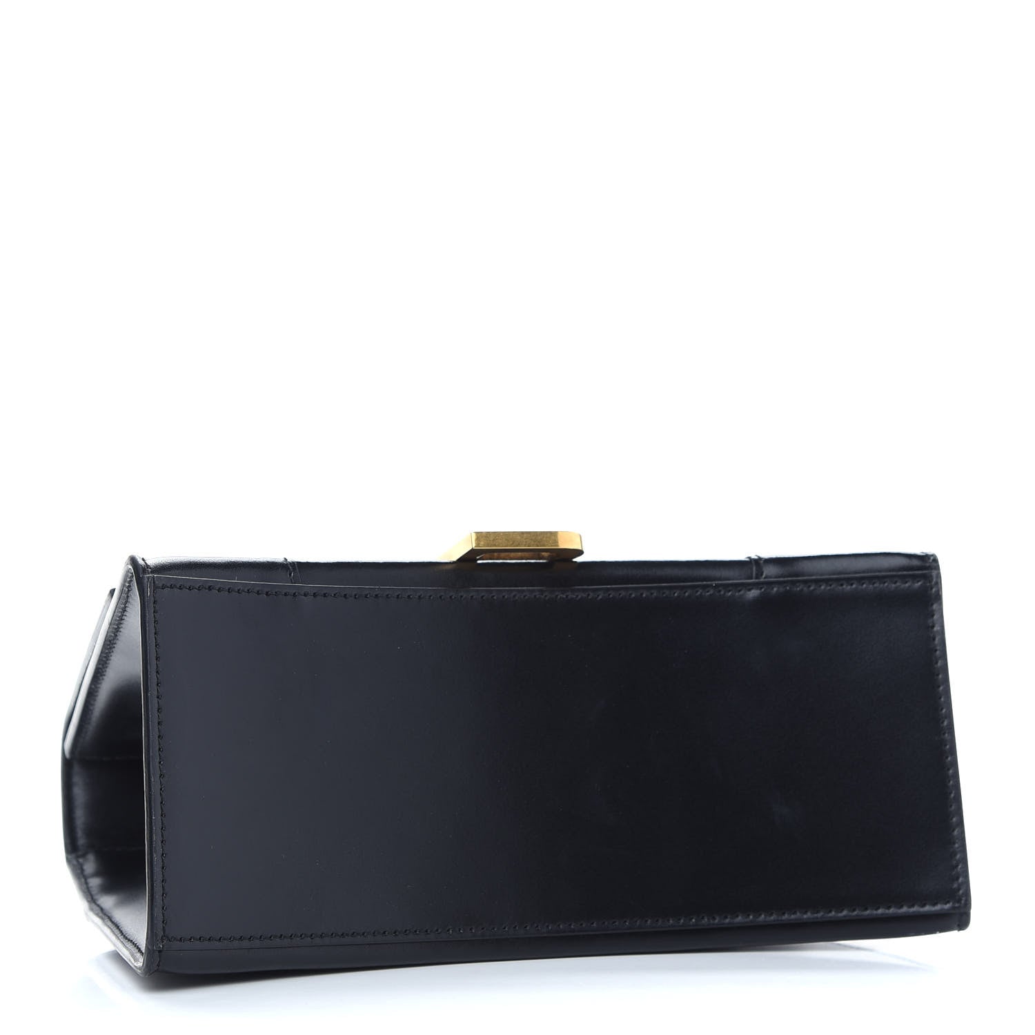 Balenciaga Shiny Box Calfskin Small Hourglass Top Handle Bag Black 4 of 9
