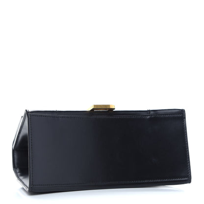 Balenciaga Shiny Box Calfskin Small Hourglass Top Handle Bag Black 4 of 9