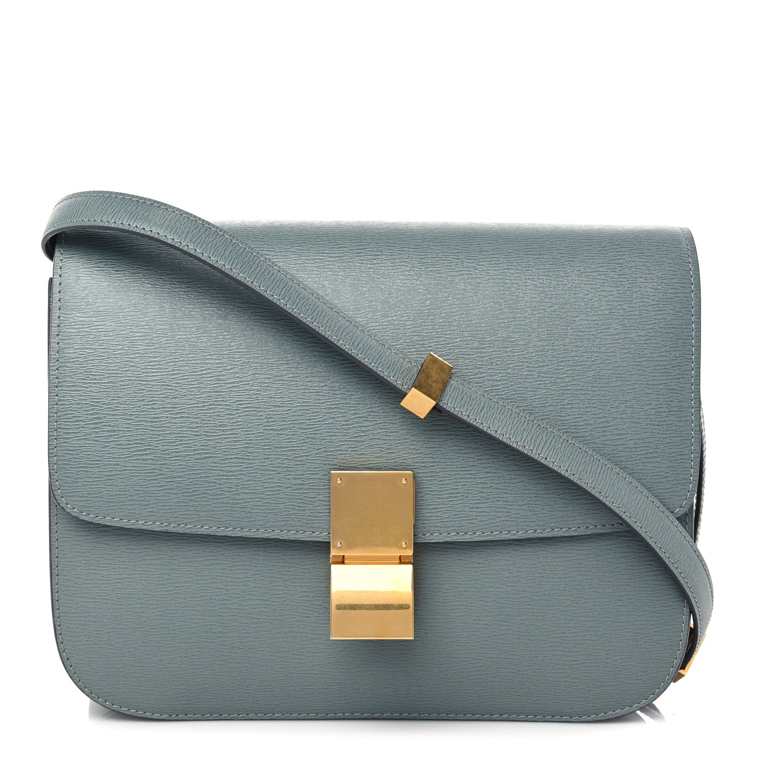 Celine Liege Calfskin Medium Classic Box Flap Bag Light Khaki 1 of 5
