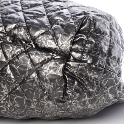 Chanel Nylon Printed Cabas Tote Silver 6 of 9